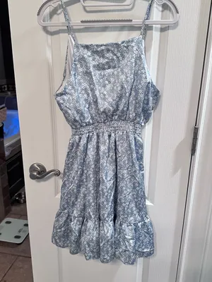 Altar'd State Blue Floral Mini Dress thumbnail 2