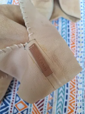 Michele Negri Suede Whipstitch Wedge Over The Knee OTK Sock Boots UK 3.5 US 6 thumbnail 11