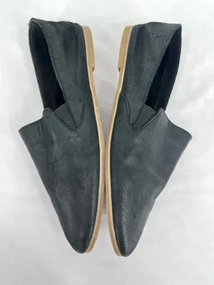 Lucky Brand Eason Black Suede Pointed Toe Slip On Loafer Flats 8.5M thumbnail 4