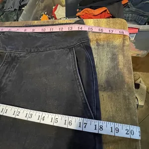 Express High Rise Wide Leg Trouser Jeans Sz 6 R Gray Denim Grunge Edgy Utility thumbnail 9
