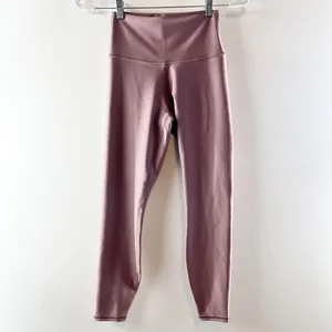 Alo 7/8 High Waist Airlift Leggings Mushroom Purple Small thumbnail 4