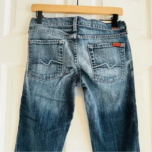 7 For All Mankind Dark Blue Women's Jeans Size 28 Straight Classic Capsule Denim thumbnail 6