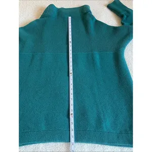 Free People Ottoman Slouchy Tunic Sweater Size S Teal Oversized Mock Neck thumbnail 6