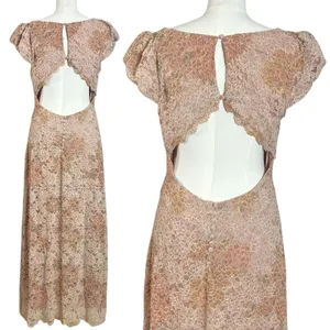 Free People Dainty Ethereal Butterfly Babe Lace Maxi Dress Antique Floral Large thumbnail 6