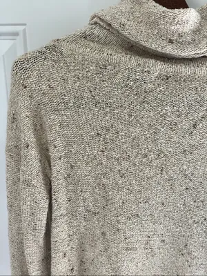 Women's Gerard Martin Vintage Cream Marled Knit Sweater - Medium thumbnail 9