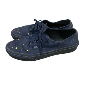 VANS Era Gold Mono Blue Canvas Sneakers Unisex Lace Up Men 7 Women 8.5 thumbnail 2