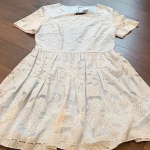 Women’s Light Blue Lace Mini Dress Size Medium C22-007 thumbnail 7