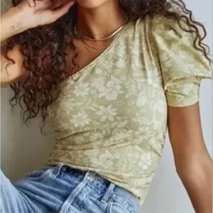 Free People NWT Somethin Bout You One Shoulder Floral Cactus Combo Bodysuit thumbnail 1