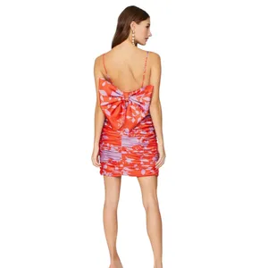 Hutch- Reggy Dress Vibrant Orange and Purple Size 6 thumbnail 3