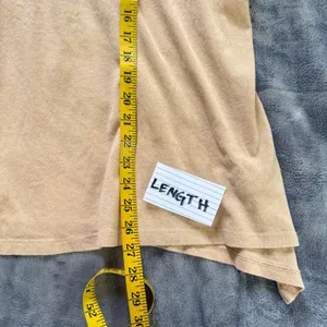 Aerie Summer Breeze Notch Neck T-Shirt Womens XL Tan‎ Cotton Relaxed Slouchy thumbnail 9