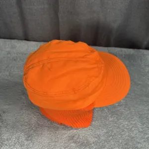VTG Cabela's Blaze Orange Insulated SZ L Winter Hunting Hat Knit Face Cover USA thumbnail 6