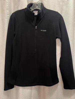 Columbia Titanium Fleece Pullover Jacket, Black, 1/2 zip, Omni-Shield, Size XS thumbnail 2