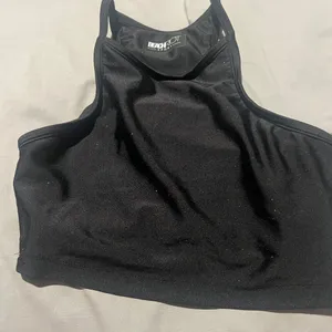 Beach Riot black sparkly small sports bra tank‎ thumbnail 1