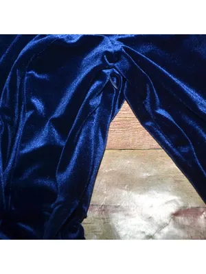 Lulus Velvet Blazer Romper Womens M Navy Blue Long Sleeve Party Holiday NWT thumbnail 7