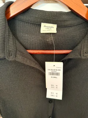 Abercrombie Black Button Down Shirt thumbnail 3