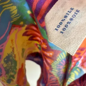 Leifsdottir anthropology Silk Floral Ruffle Sleeveless Blouse Multicolor Size‎ 4 thumbnail 7