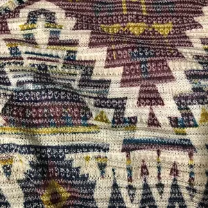 Boho Aztec western print‎ shirt tassel detail Xhilaration women’s size medium thumbnail 3