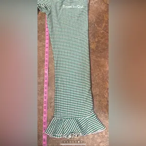 Urban Outfitters Daphne gingham ruffle crop pant. Size Small thumbnail 5