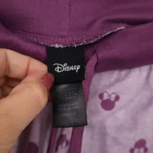 Disney Pajama Set Women Small Minnie Mouse Purple Long Sleeve Jogger Excellent thumbnail 6