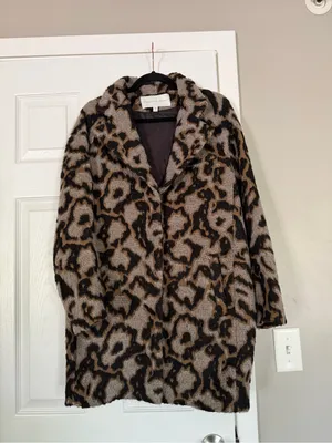 Veronica Beard Alpaca Wool Blend Long Textured Coat Jacket thumbnail 2