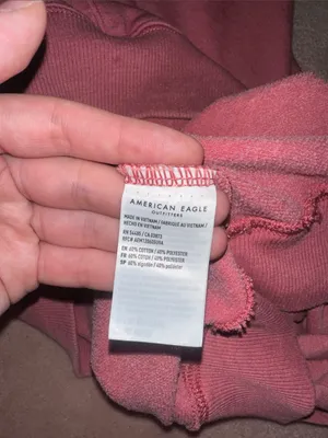American Eagle Light Red Oversized Pullover Hoodie thumbnail 5