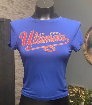 Edikted blue baby tee thumbnail 1