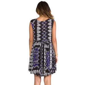 Free People Size Small Dress Take Me To Thailand Dress Purple Mini Boho 514‎ thumbnail 4