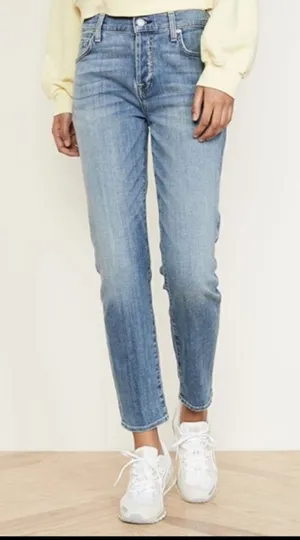 7 for All Mankind High Waist Josephina Designer Denim Jeans Size 24 Button Fly thumbnail 1