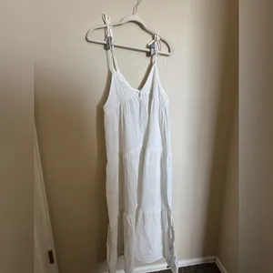Jacquie the Label Flowy Boho Maxi Dress Sz S Strappy Tiered‎ Gauze Beach NEW thumbnail 3