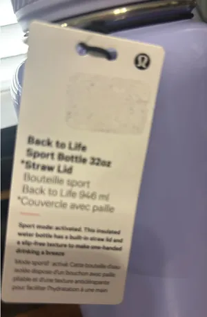 Lululemon Tumbler back to life sport bottle, 32 ounce straw lid thumbnail 8