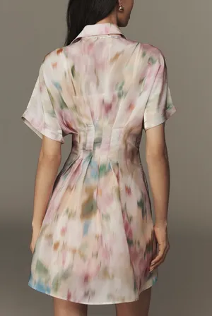 Anthropologie The Tobie Organza Mini Shirtdress by Exquise, Size M thumbnail 2