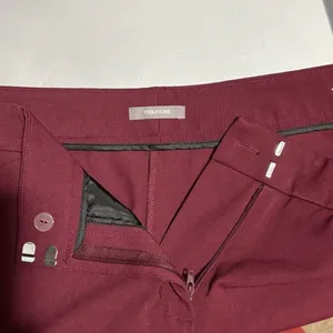 Maurices Maroon Plus Size Bengaline High Rise Slim Straight Dress Pants thumbnail 5