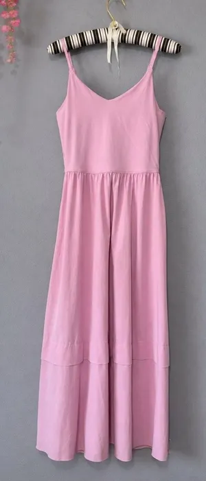 Athleta Light Pink Sleeveless Maxi Dress thumbnail 1