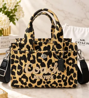 NEW Coach Cargo Tote Bag 26 Leopard Print CP769 NWOT thumbnail 1