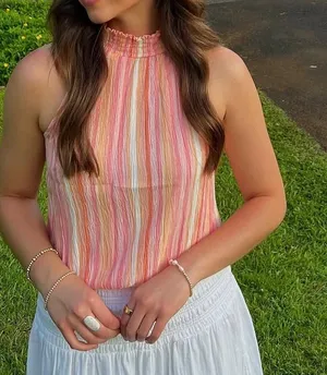 Angie high neck top thumbnail 1