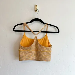 Outdoor Voices | Flow Freedom Athletic Crop Tank Top in Yellow Sunset Size Small thumbnail 3