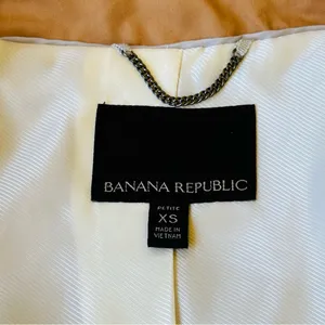 Banana Republic Water-Resistant Tie-Sleeve Trench Coat Jacket Camel Tan Belted thumbnail 4