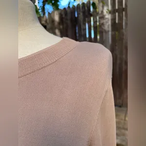 COS knitted Beige Long Sleeve Maxi Dress Minimalist Classic S luxury neutral thumbnail 2