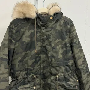 Parka London Women's‎ Caversham Faux Fur Parka Camo Small Lined Faux Fur Hood thumbnail 5