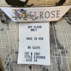 Vintage ‘90s Melrose Abstract Print Single Breasted Relaxed Fit Blazer thumbnail 5