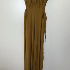 A New Day Brown Midi Dress Lightweight Cutout asymmetrical Hem‎ Tie Back Size M thumbnail 8
