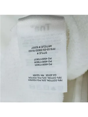 Aritzia Women's Tna White Terry Fleece Boyfriend Boxy Zip Hoodie XS thumbnail 9