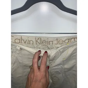 Calvin Klein Women's Beige Cargo Capri Pants Size 4 Casual‎ thumbnail 2