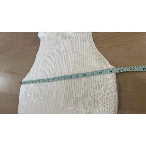 Reformation white ribbed knit sleeveless tank top size medium thumbnail 5