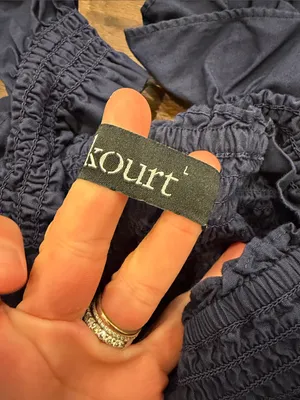 Kourt Women’s Navy Smocked Tiered Sundress Size Large - C60-038 thumbnail 3