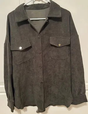 Green Suede Jacket Size L thumbnail 2