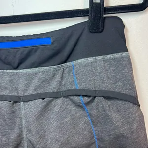 Lululemon 3" Speed Up Shorts Heathered Black / Black / Lakeside Blue Pocket Sz 4 thumbnail 10