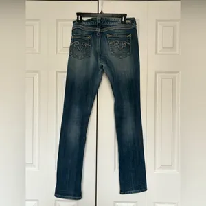 Re Rock by Express Women's Blue Skinny Denim Jeans Size 10R thumbnail 5