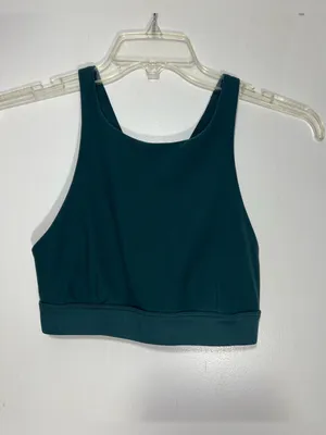 Alo Yoga Alosoft Iconic 90's Bra In Green size M thumbnail 2