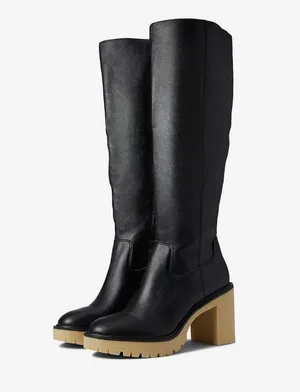 Dolce Vita Womens Corry H2O Tall Knee High Lug Sole Boots Black Size 10 thumbnail 1